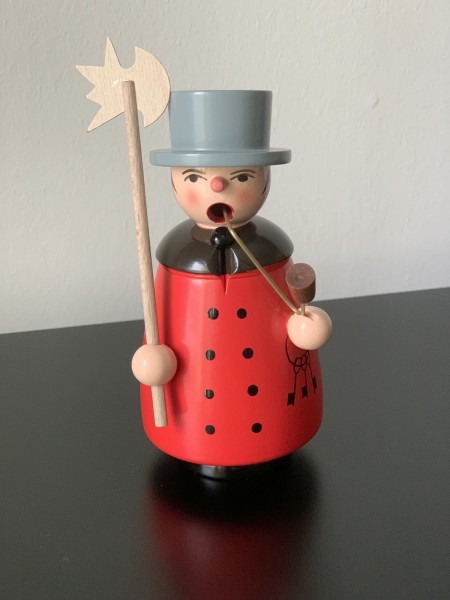 Räuchermännchen Nachtwächter rot 12cm