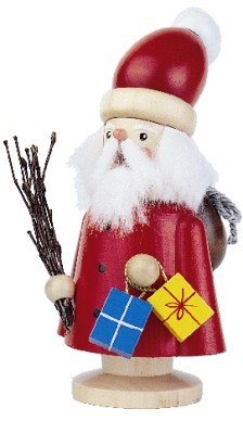 Smoker Santa Claus stained 14cm 