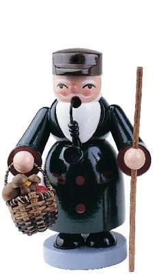 Räuchermann Pilzsammler 16cm