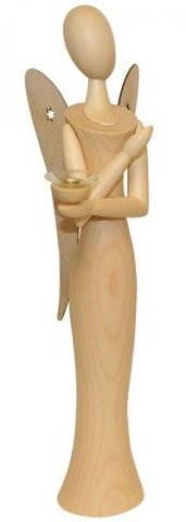Angel star head made of rosewood 24.5cm