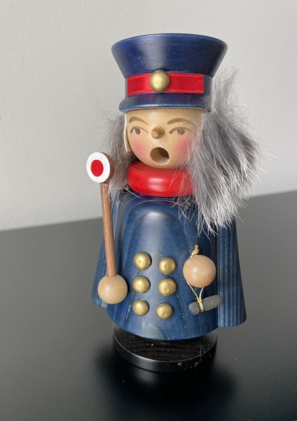 Räuchermännchen Schaffner gebeizt 13cm