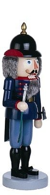Nussknacker Feuerwehrmann blau 49cm